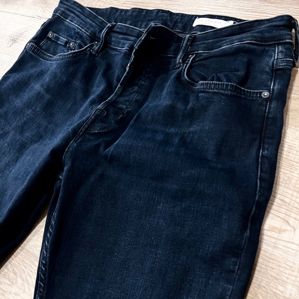 ALL SAINTS DARK BLUE CIGARETTE MENS SKINNY Jeans